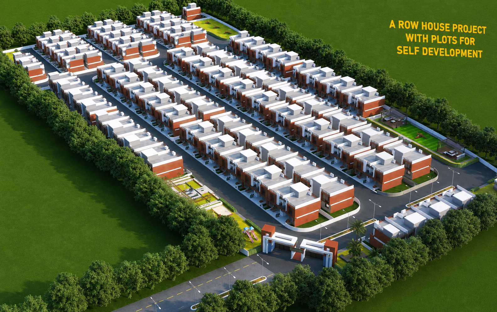 Ambika Meadows Plots and 2 & 3 BHK Row houses in Umbergaon